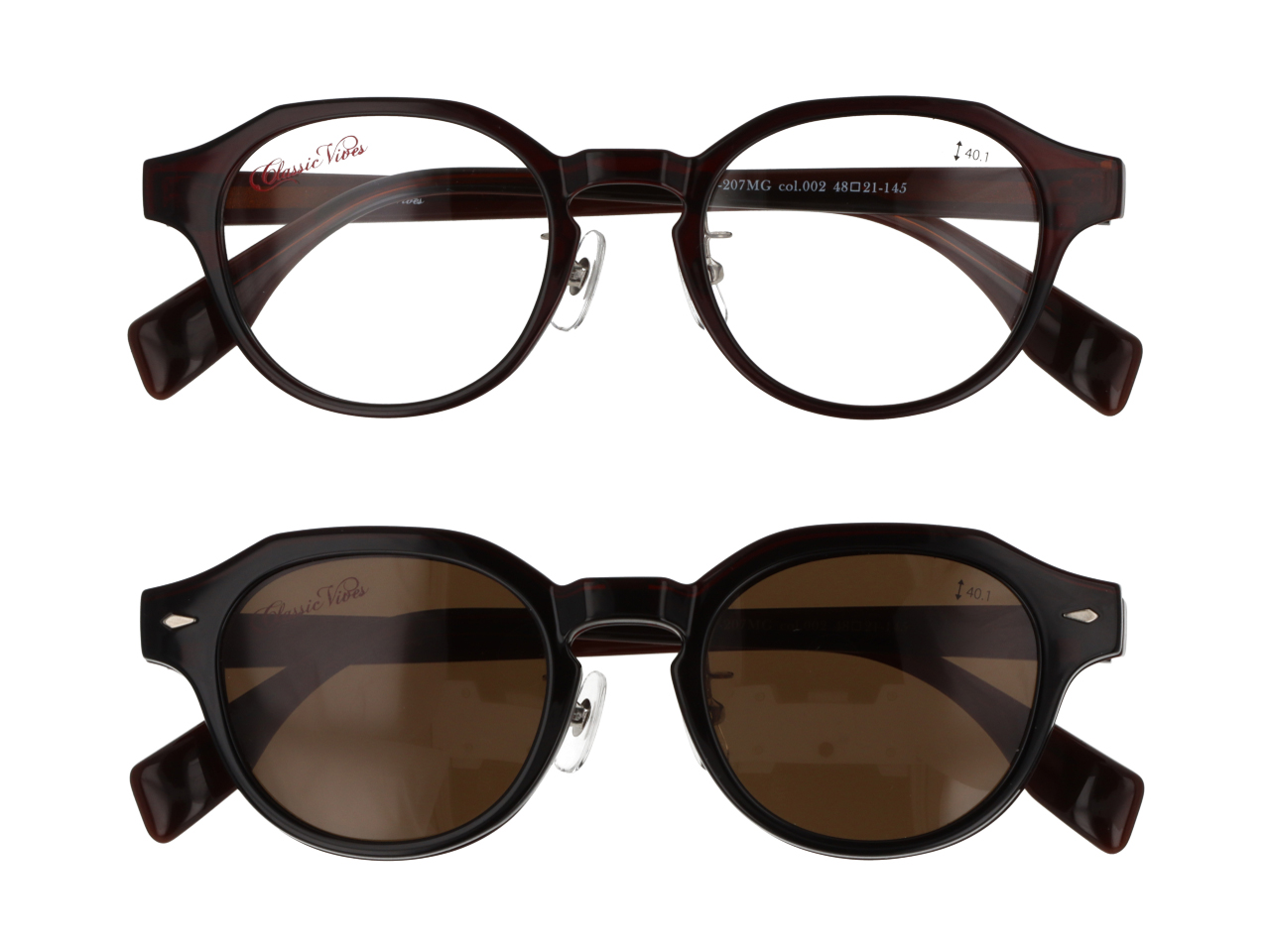 2WAY SUNGLASSES] Classic Vibes CV-207MG | メガネの愛眼 - めがね