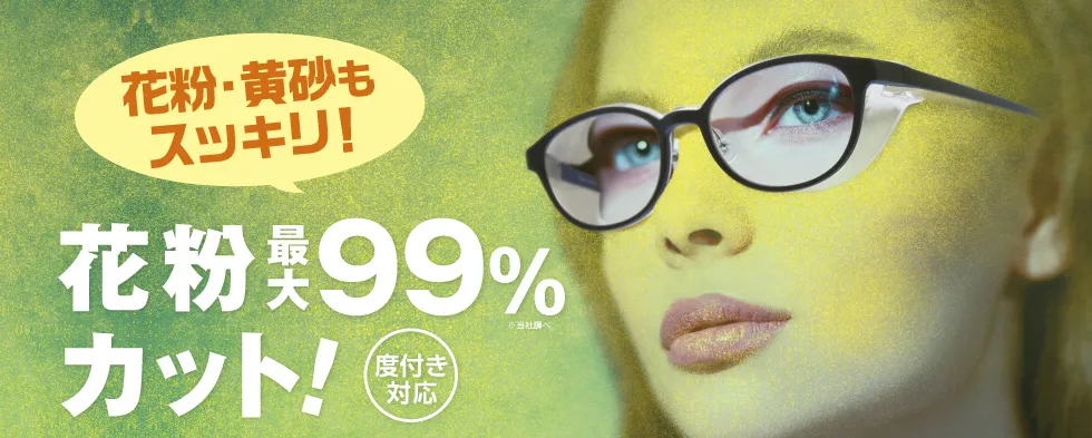 花粉・黄砂もスッキリ!花粉最大99%カット!