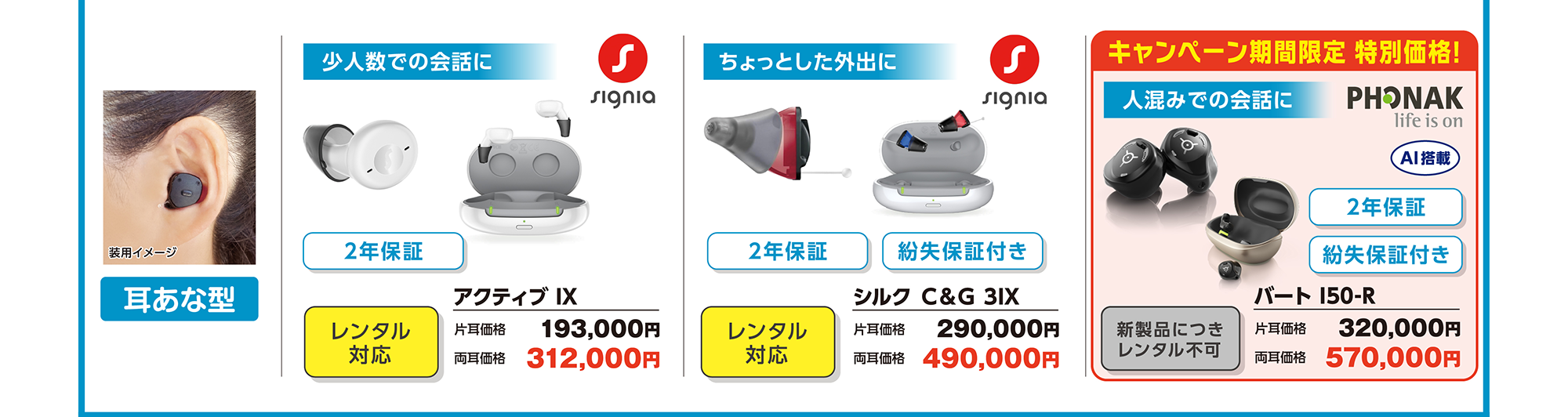 耳あな型