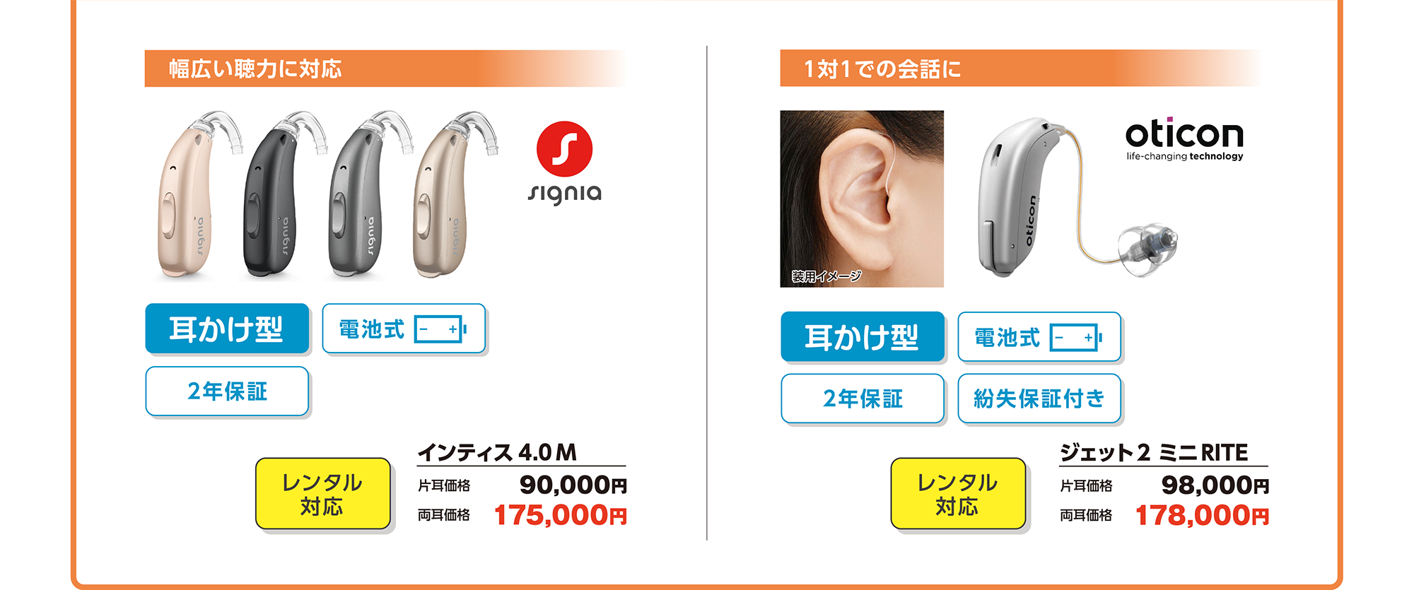 幅広い聴力に対応 インティス 4.0 M 