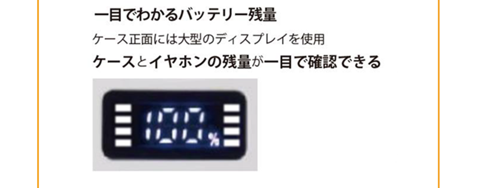 一目でわかるバッテリー残量