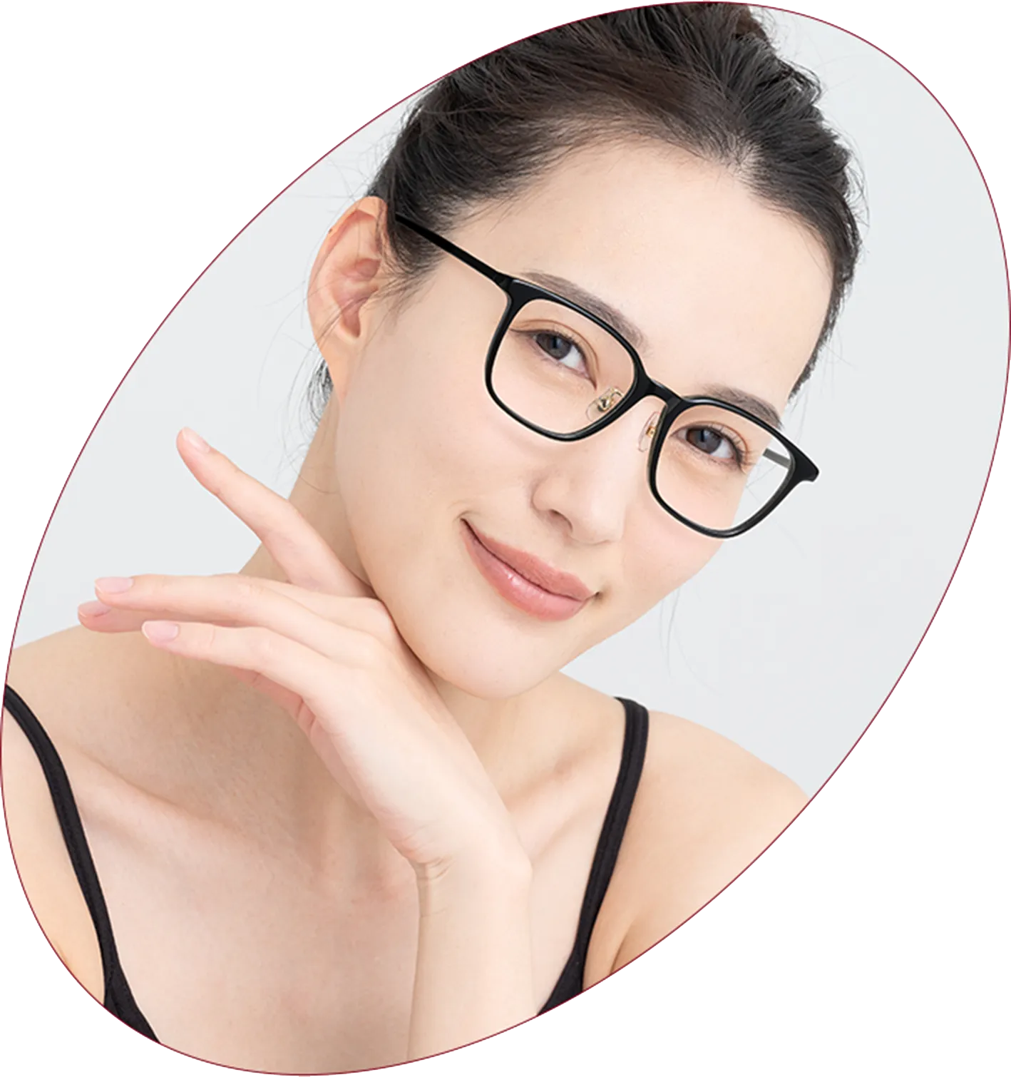 ウェリントン型＆スクエア型 モデル着用イメージ