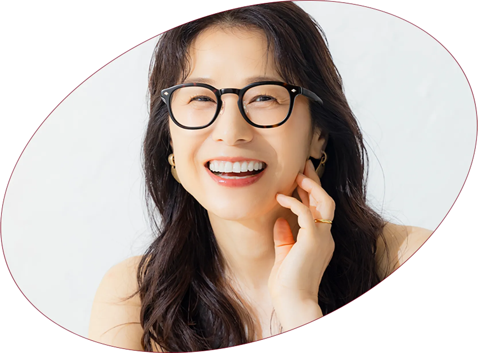 ボスリントン型（ボストン+ウェリントン） モデル着用イメージ