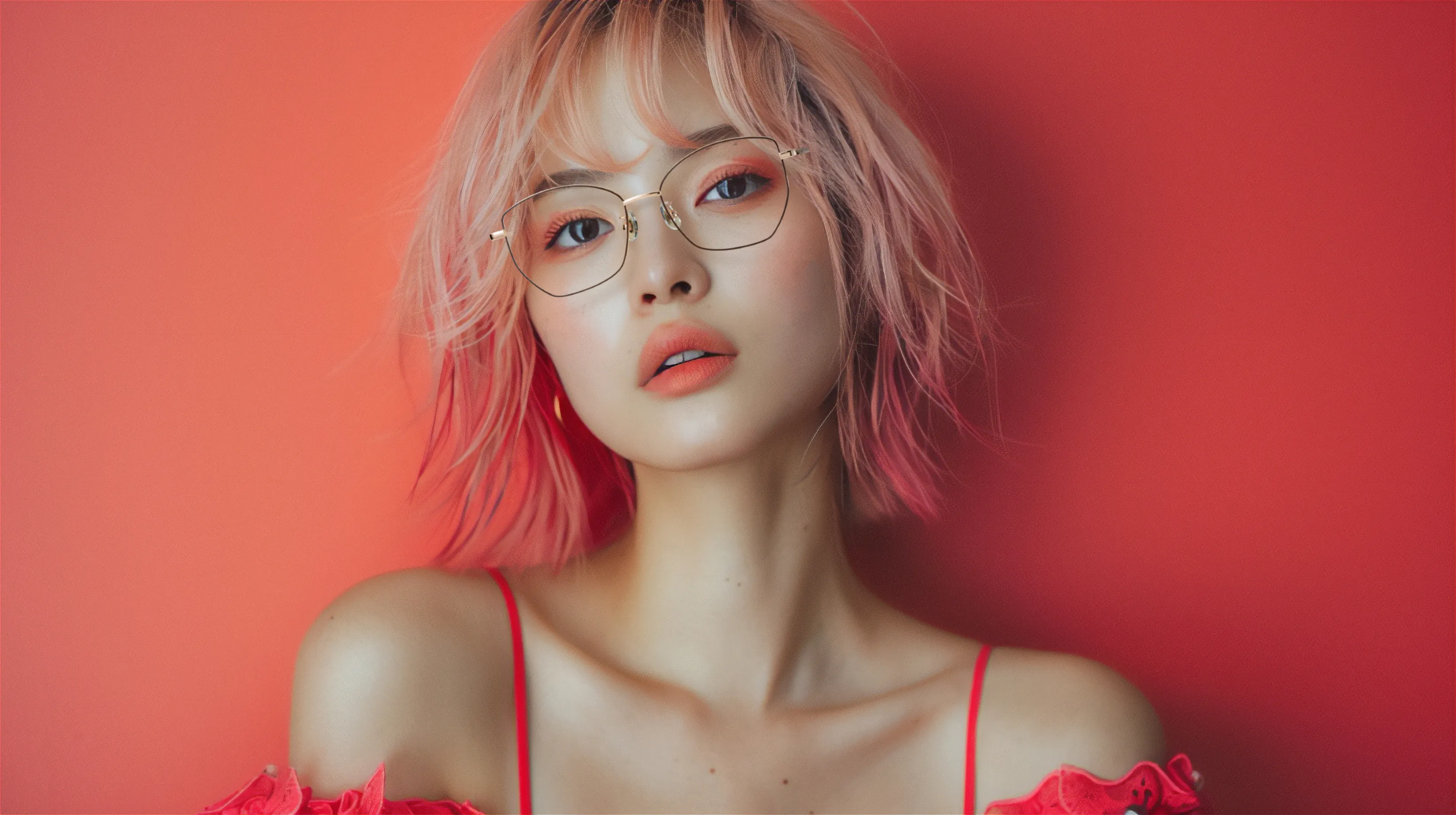 SJ-0002 C-2:レッド/ピンクゴールド モデル