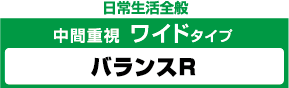 日常生活全般。中間重視ワイドタイプ「バランスR」