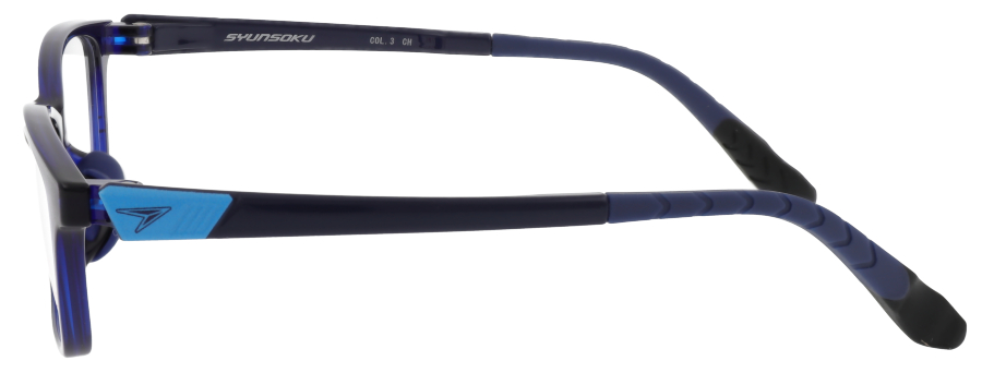 EYE'S CLOUD kid's メガネ 青い 49-17-TR-90 瞬足アイウェア｜子供用